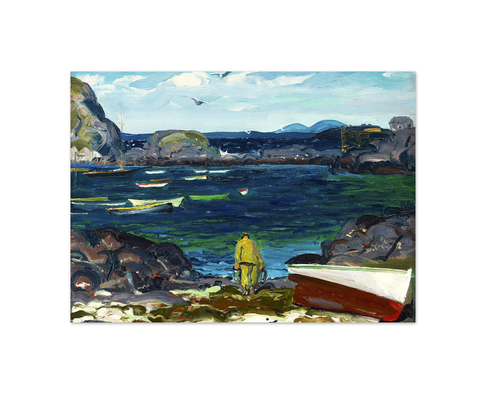 George Wesley Bellows - The Harbor, Monhegan Coast, Maine - Compact / Full Bleed / No Frame