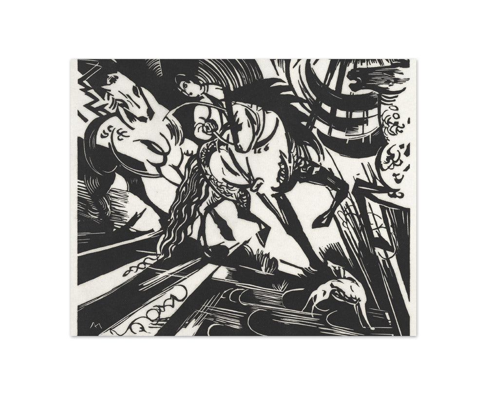 Franz Marc - The Riding School - Compact / Full Bleed / No Frame