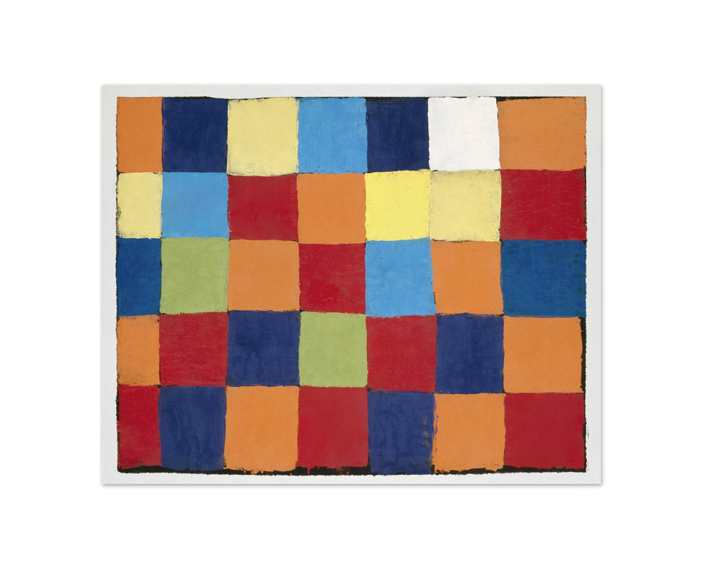 Paul Klee - "Qu 1" color chart - Compact / Full Bleed / No Frame