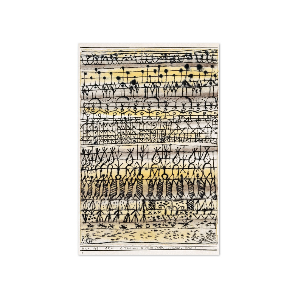 Paul Klee - ERA. 'Cooling in a hot zone garden' - Compact / Full Bleed / No Frame