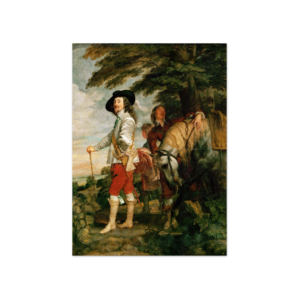 Anthony van Dyck - Charles I at the Hunt - Compact / Full Bleed / No Frame