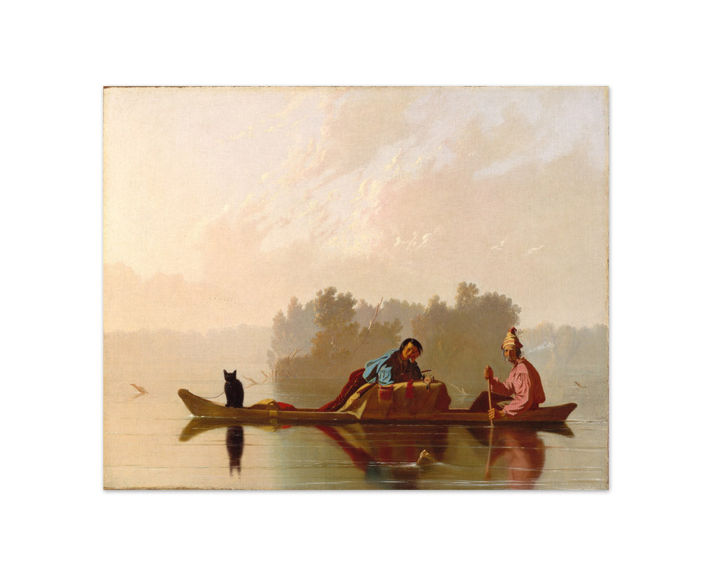George Caleb Bingham - Fur Traders Descending the Missouri - Compact / Full Bleed / No Frame