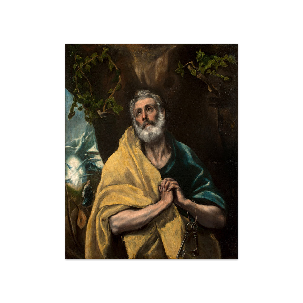 El Greco - Saint Peter in Tears - Compact / Full Bleed / No Frame