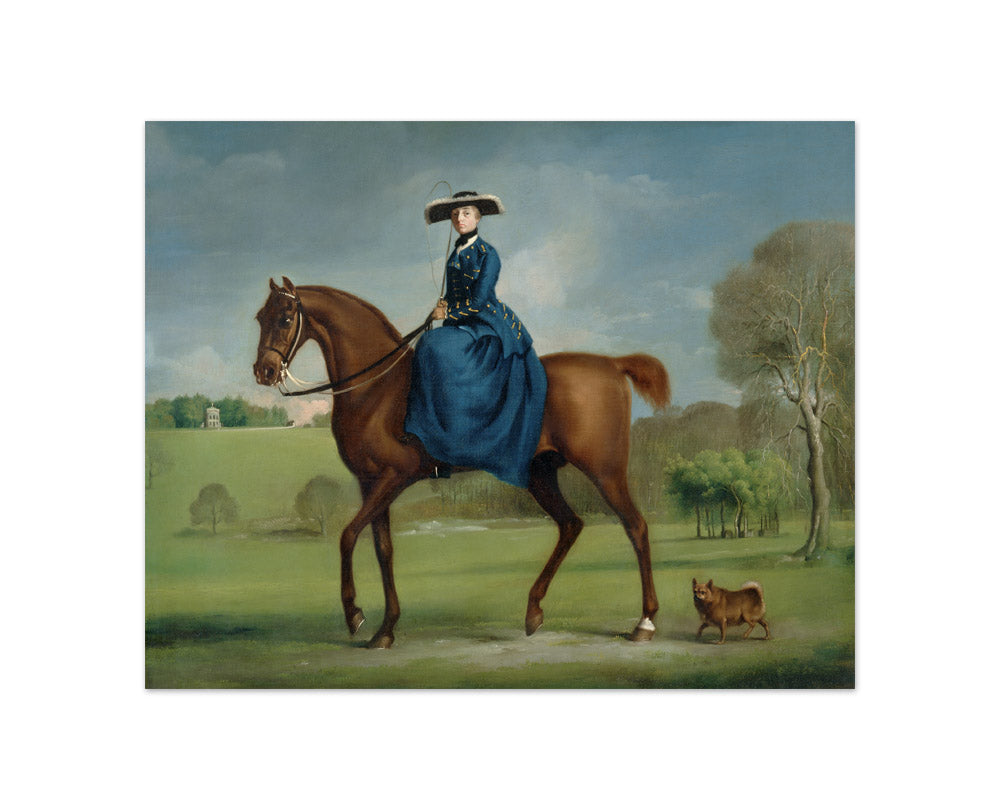 George Stubbs - The Countess of Coningsby in the Costume of the Charlton Hunt - Compact / Full Bleed / No Frame