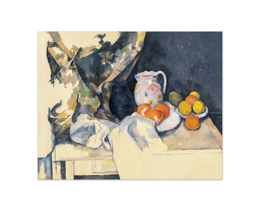 Paul Cézanne - Curtain and Fruit - Compact / Full Bleed / No Frame