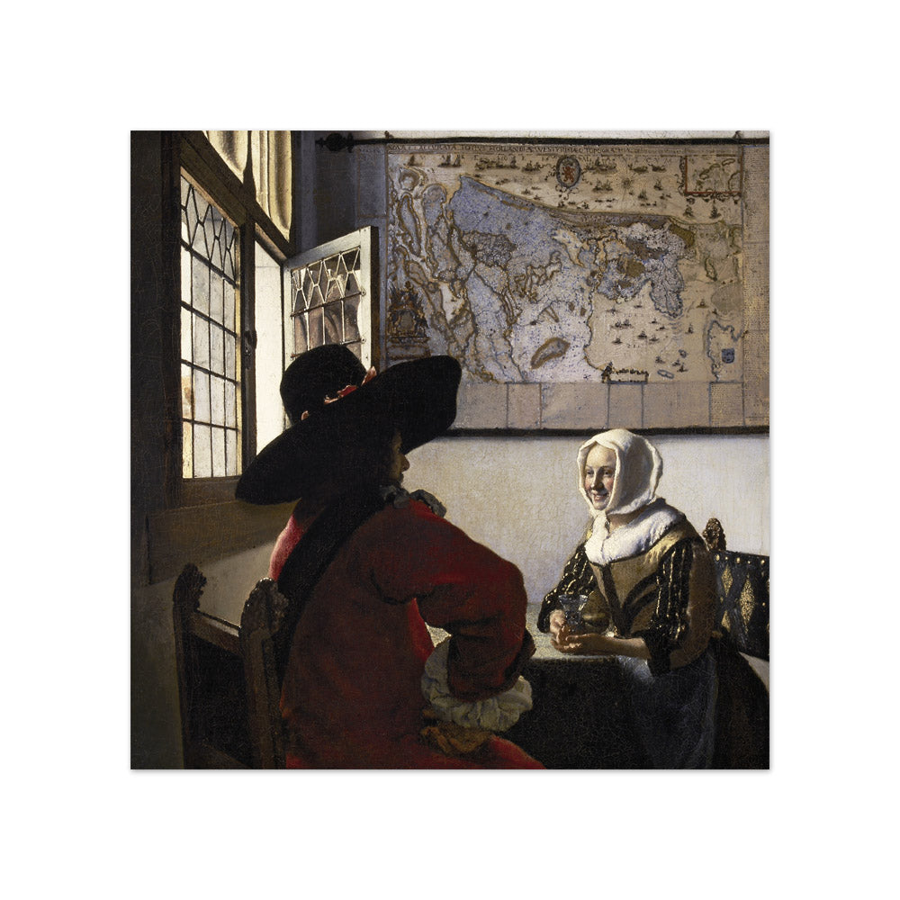 Johannes Vermeer - Officer and Laughing Girl - Compact / Full Bleed / No Frame