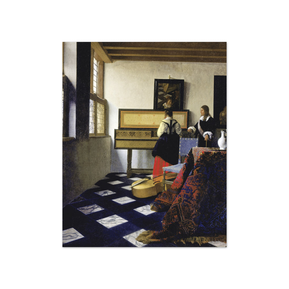 Johannes Vermeer - The Music Lesson - Compact / Full Bleed / No Frame