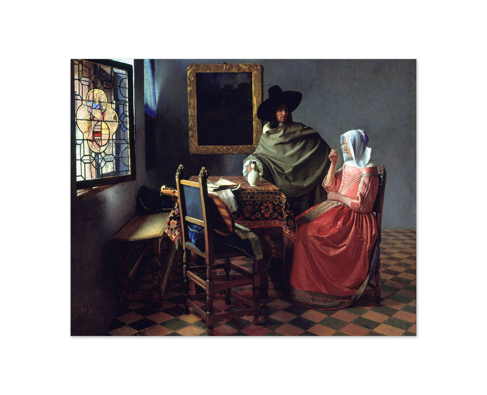 Johannes Vermeer - The Wine Glass - Compact / Full Bleed / No Frame