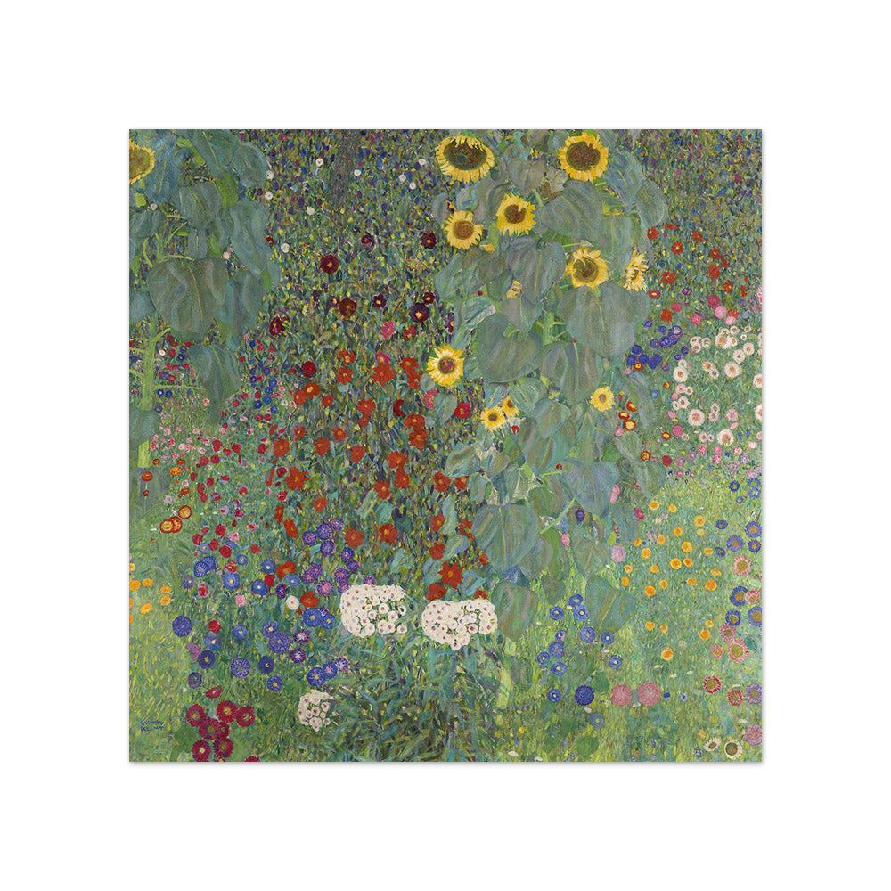 Gustav Klimt - Farm Garden with Sunflowers - Compact / Full Bleed / No Frame