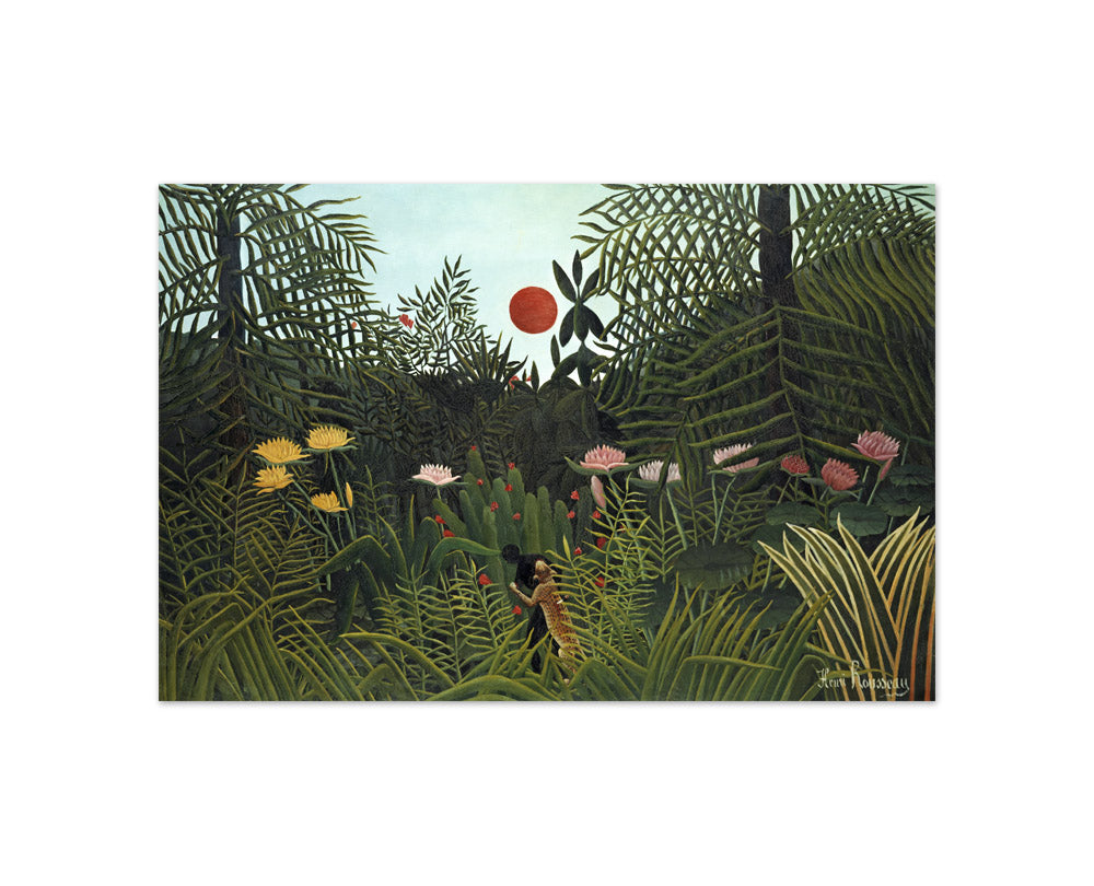 Henri Rousseau - Virgin Forest with Sunset - Compact / Full Bleed / No Frame