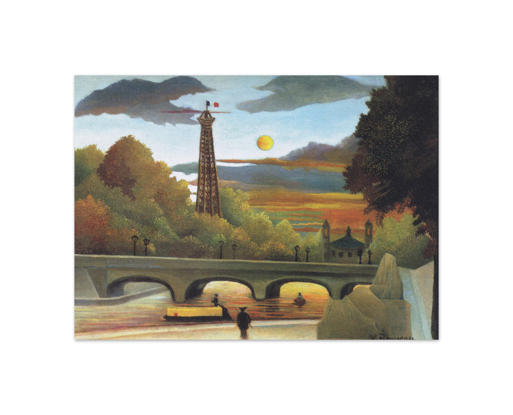 Henri Rousseau - Seine and Eiffel-tower in the sunset - Compact / Full Bleed / No Frame