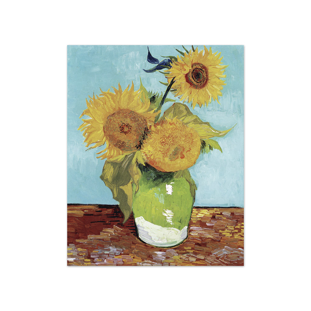 Vincent van Gogh - Vase with Three Sunflowers - Compact / Full Bleed / No Frame