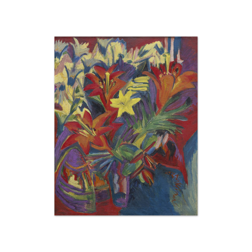 Ernst Ludwig Kirchner - Still Life with Lilies - Compact / Full Bleed / No Frame