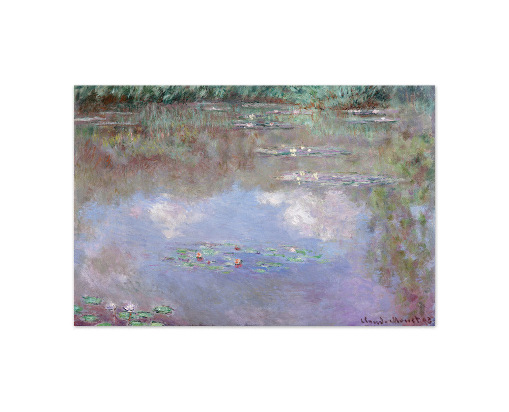 Claude Monet - The Water Lily Pond (Clouds) - Compact / Full Bleed / No Frame