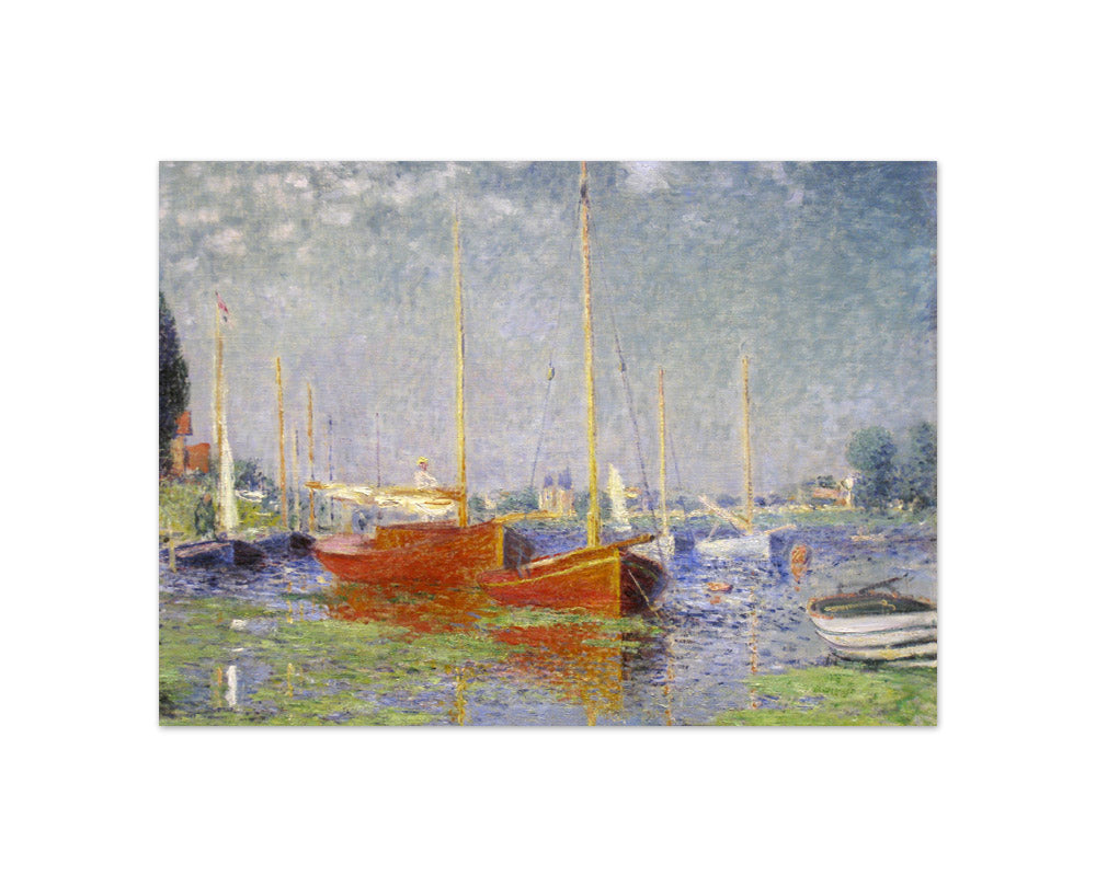 Claude Monet - Red Boats at Argenteuil - Compact / Full Bleed / No Frame