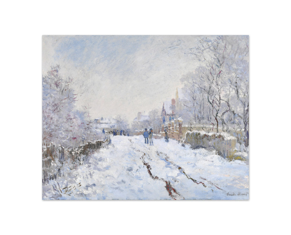 Claude Monet - Snow at Argenteuil - Compact / Full Bleed / No Frame