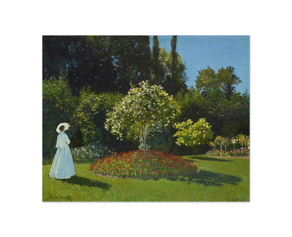 Claude Monet - Lady in the garden - Compact / Full Bleed / No Frame