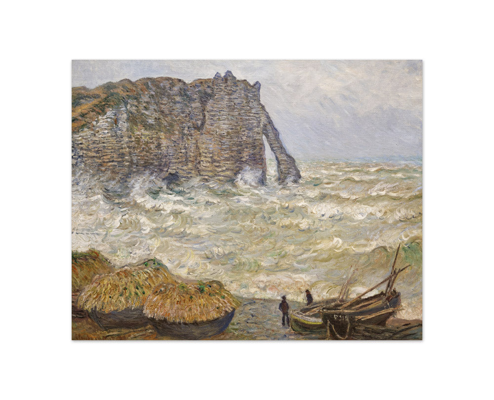 Claude Monet - Stormy Sea in Étretat - Compact / Full Bleed / No Frame