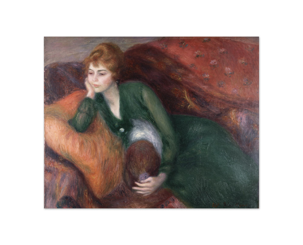 William James Glackens - Young Woman in Green - Compact / Full Bleed / No Frame