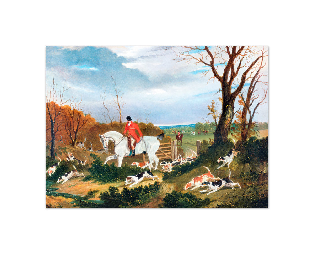John Frederick Herring - The Suffolk Hunt. Going to Cover near Herringswell - Compact / Full Bleed / No Frame