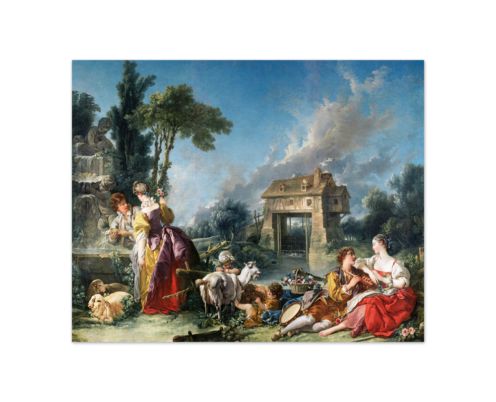 Francois Boucher - The Fountain of Love - Compact / Full Bleed / No Frame