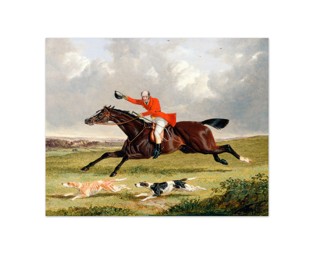 John Frederick Herring - Foxhunting: Encouraging Hounds - Compact / Full Bleed / No Frame