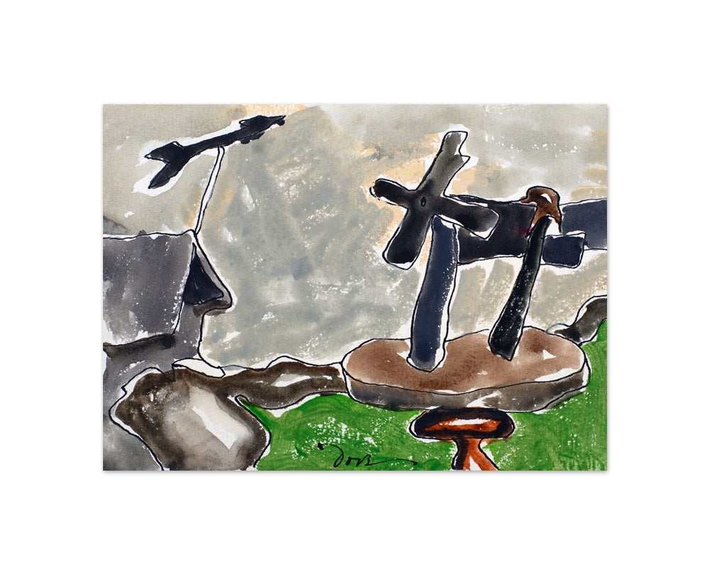 Arthur Dove - Landscape with Weather Vane - Compact / Full Bleed / No Frame