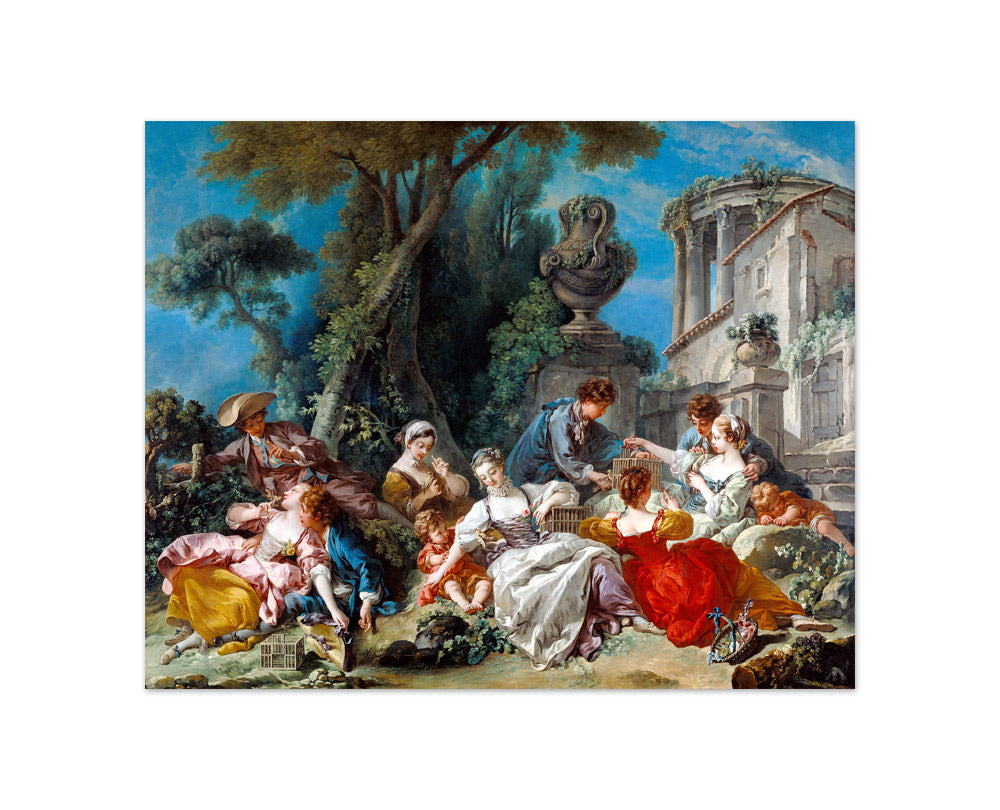 Francois Boucher - The Bird Catchers - Compact / Full Bleed / No Frame