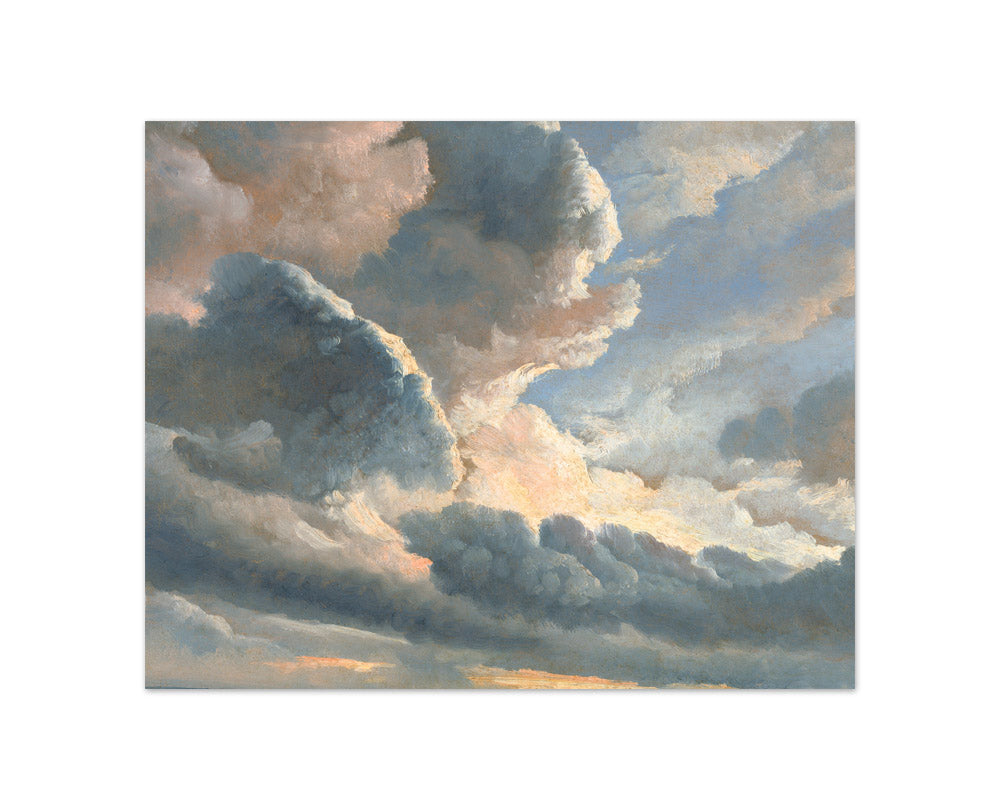 Simon Alexandre Clément Denis - Clouds with a Sunset near Rome - Compact / Full Bleed / No Frame
