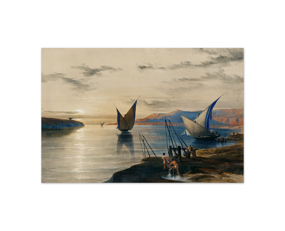 David Roberts - Hager Selsilis (Gebel el Silsila) - Compact / Full Bleed / No Frame