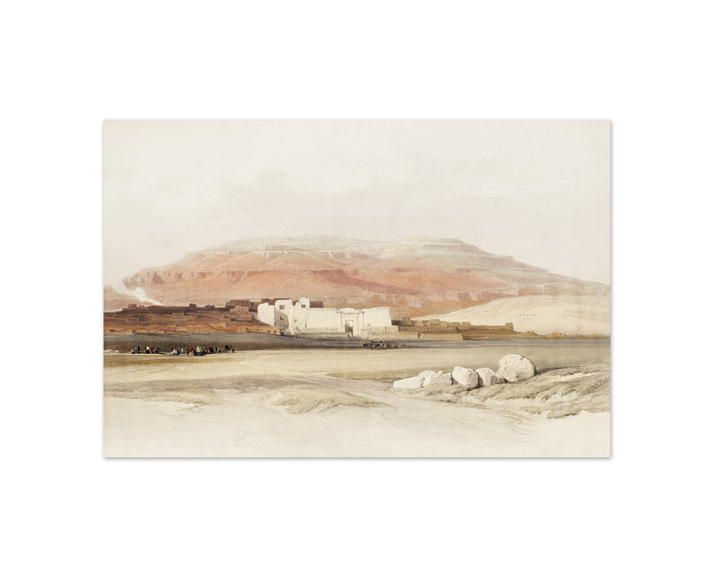David Roberts - Medinet Habu (Medint) in Thebes - Compact / Full Bleed / No Frame