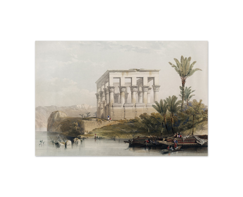 David Roberts - The hypaethral temple at Philae called the Bed of Pharaoh - Compact / Full Bleed / No Frame
