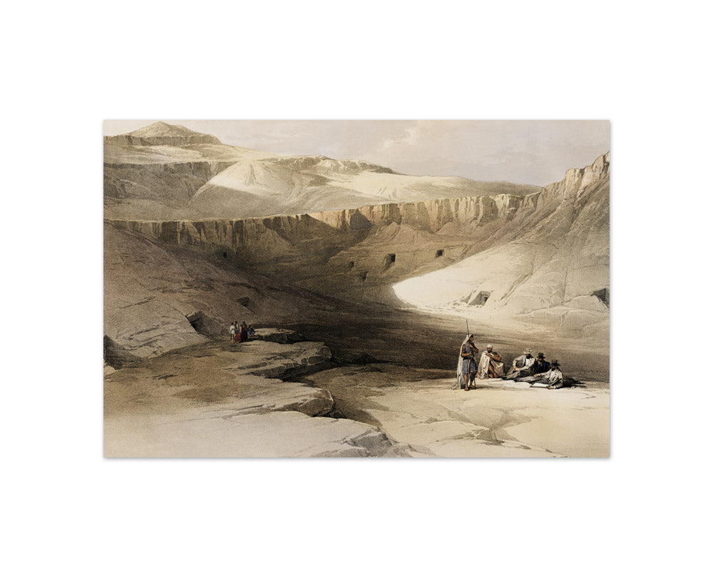 David Roberts - Entrance to the tombs of the kings of Thebes - Compact / Full Bleed / No Frame