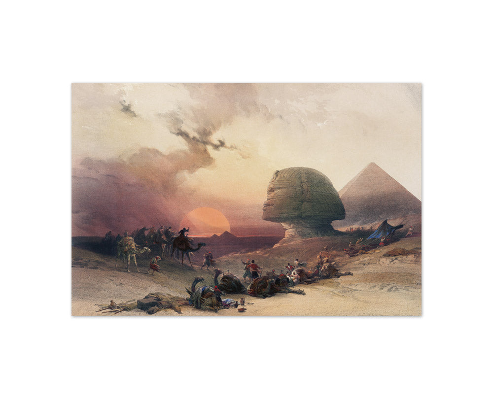 David Roberts - Approach of the simoom Desert of Gizeh - Compact / Full Bleed / No Frame