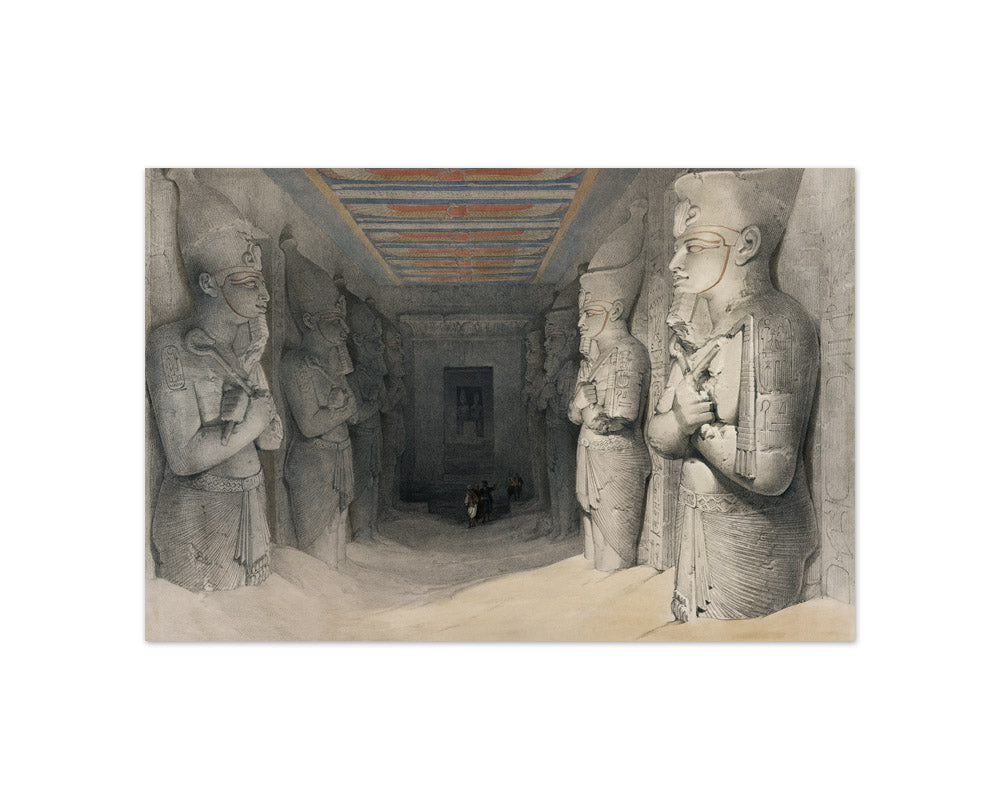 David Roberts - Interior of the Temple of Aboo Simbel Nubia - Compact / Full Bleed / No Frame