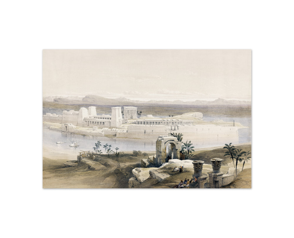 David Roberts - General view of the Island of Philae Nubia - Compact / Full Bleed / No Frame