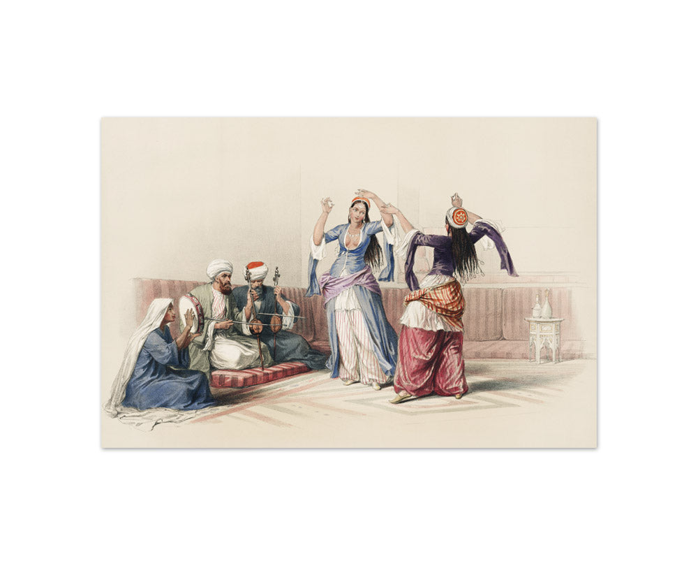 David Roberts - Dancing girls at Cairo - Compact / Full Bleed / No Frame