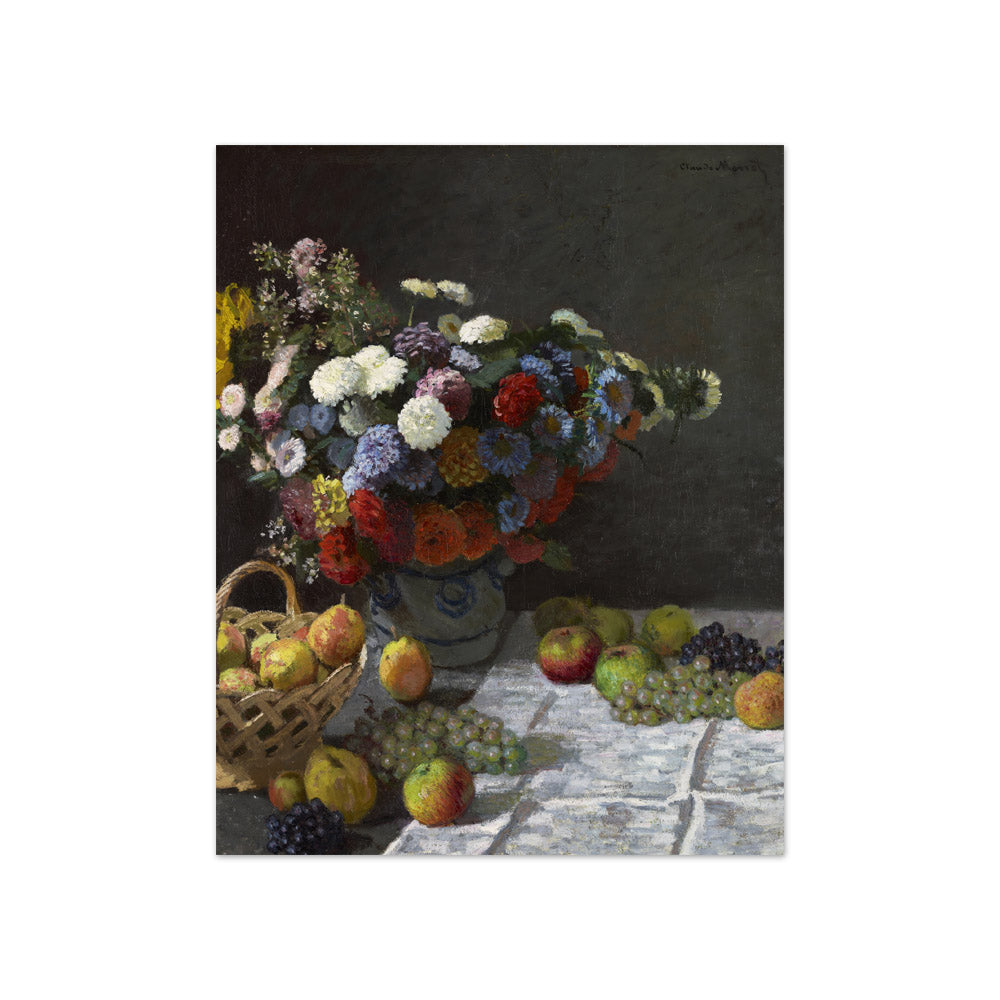 Claude Monet - Still Life with Flowers and Fruit - Compact / Full Bleed / No Frame