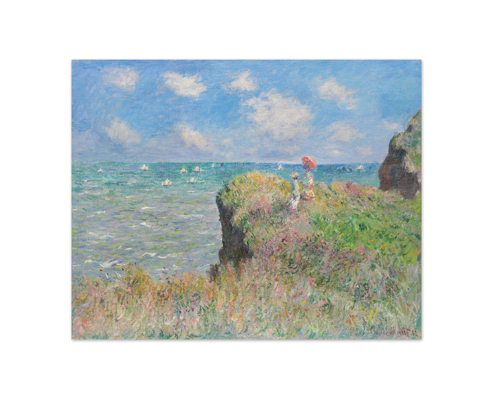 Claude Monet - Cliff Walk at Pourville - Compact / Full Bleed / No Frame