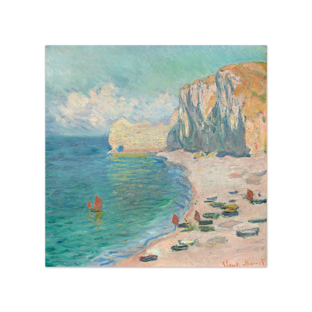Claude Monet - The Beach and the Falaise d'Amont - Compact / Full Bleed / No Frame