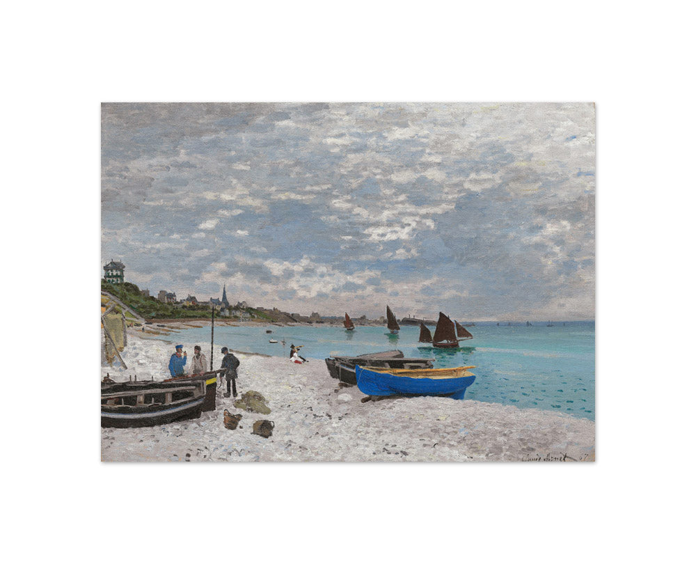 Claude Monet - The Beach at Sainte-Adresse - Compact / Full Bleed / No Frame