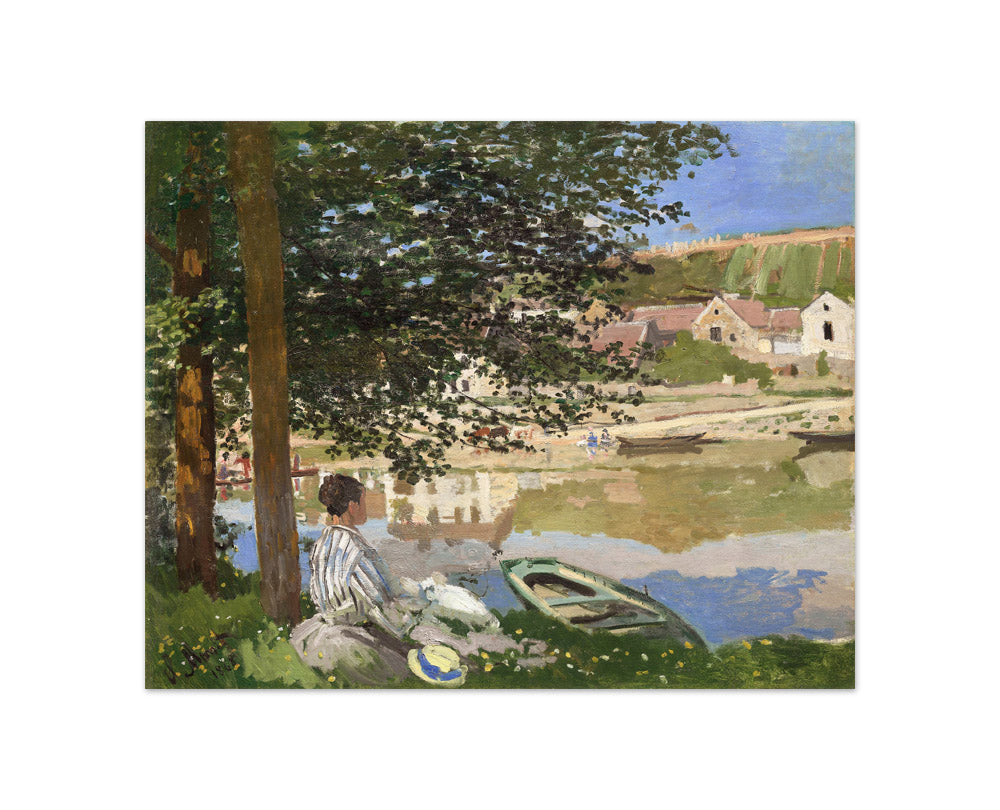 Claude Monet - On the Bank of the Seine, Bennecourt - Compact / Full Bleed / No Frame