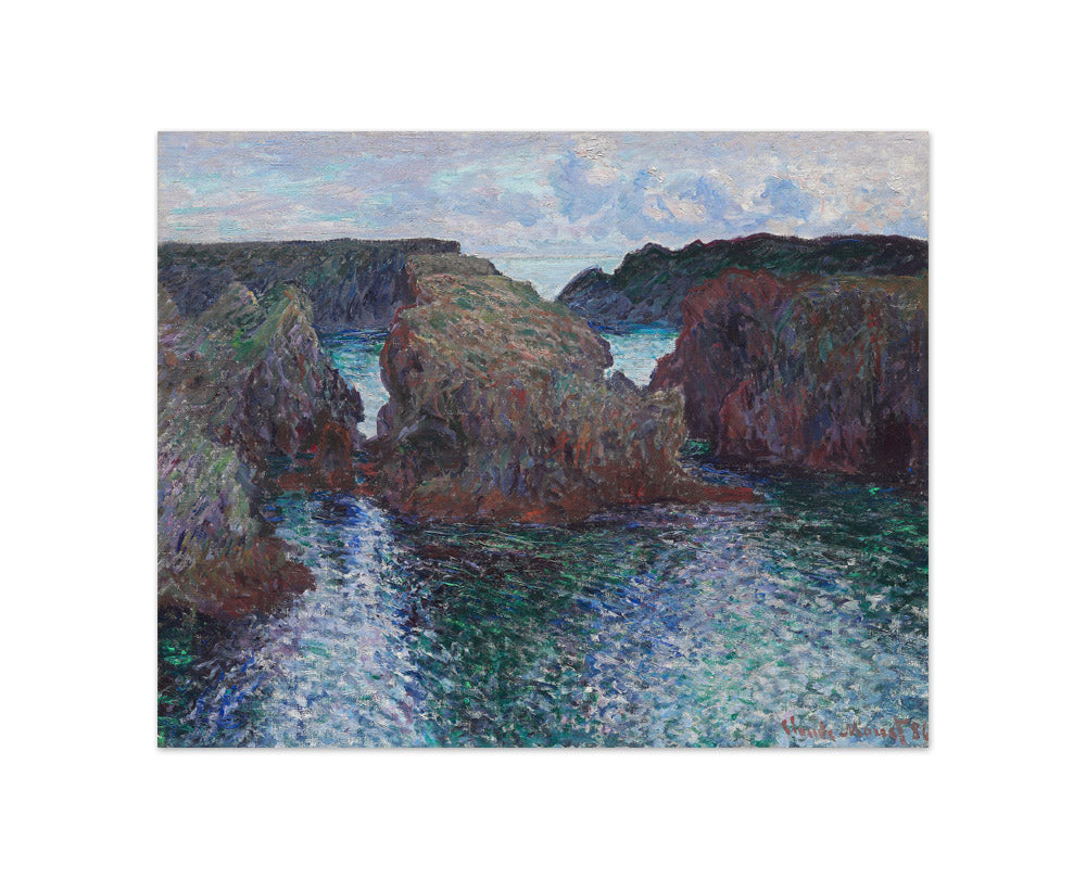 Claude Monet - Rocks at Port-Goulphar, Belle-Île - Compact / Full Bleed / No Frame