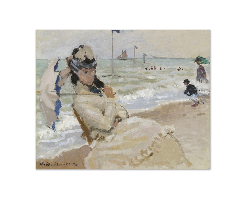 Claude Monet - Camille on the Beach in Trouville - Compact / Full Bleed / No Frame
