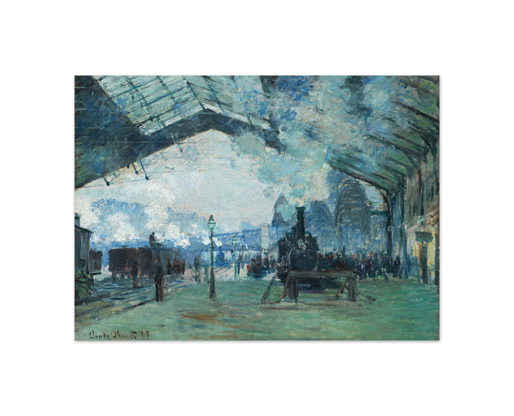 Claude Monet - Arrival of the Normandy Train, Gare Saint-Lazare - Compact / Full Bleed / No Frame