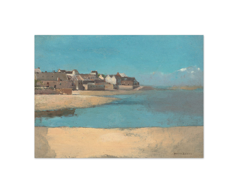 Odilon Redon - Village by the Sea in Brittany - Compact / Full Bleed / No Frame
