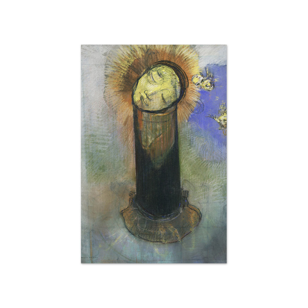 Odilon Redon - The Head of John the Baptist, on a Pillar - Compact / Full Bleed / No Frame