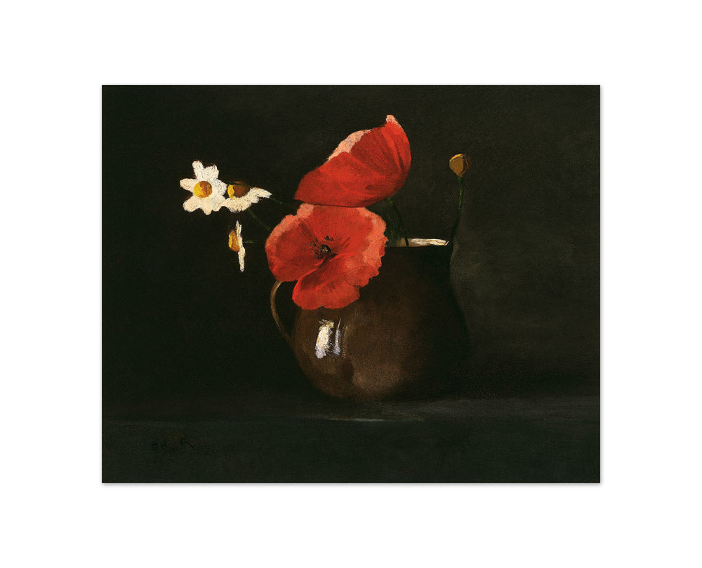Odilon Redon - Poppies and Daisies - Compact / Full Bleed / No Frame