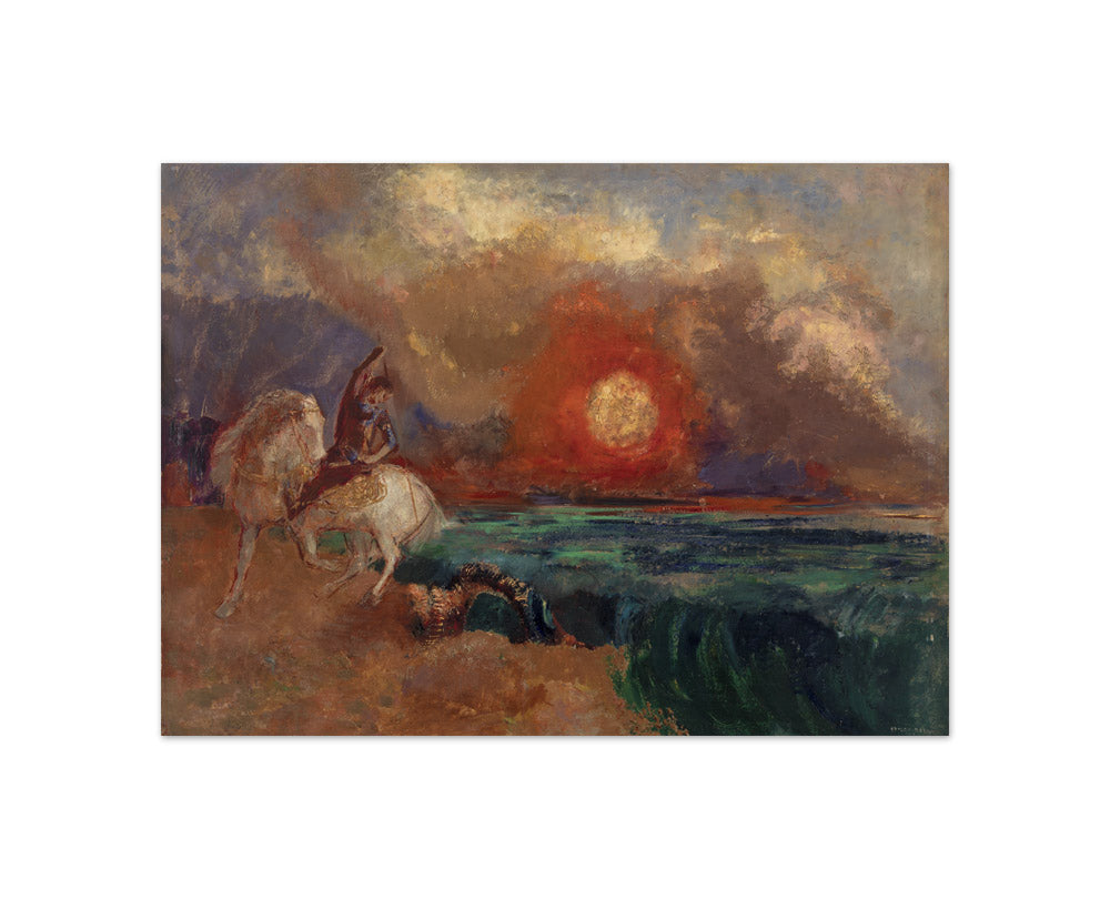 Odilon Redon - Saint George and the Dragon - Compact / Full Bleed / No Frame