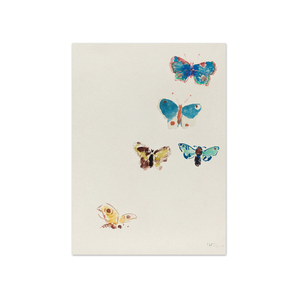 Odilon Redon - Five Butterflies - Compact / Full Bleed / No Frame
